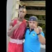 St. Lucian boxer Kyle Marcel celebrates victory with his coach after securing a spot in the 75kg boxing finals at the Caribbean Trophy Tournament.