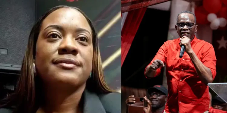 St Lucia Government discredits New York Times: Side-by-side images of Maundy Lewis, press secretary to Prime Minister Philip J Pierre, and Pierre addressing a political rally in St Lucia.