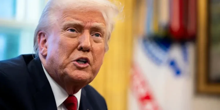 Trump hints at third term while speaking from the White House during a recent interview.