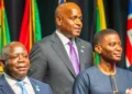 Caribbean leaders at a diplomatic meeting discussing the US travel ban proposal, addressing concerns over regional security, economy, and diplomacy.