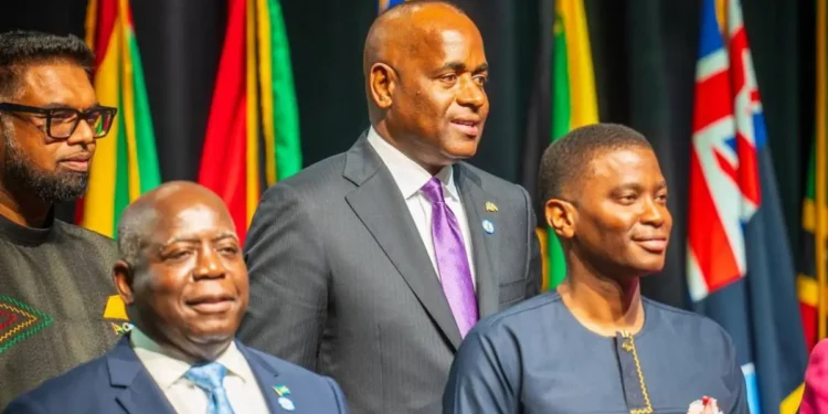 Caribbean leaders at a diplomatic meeting discussing the US travel ban proposal, addressing concerns over regional security, economy, and diplomacy.
