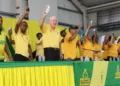 United Workers Party (UWP) leaders and supporters at the Conference of Delegates in Marigot, setting the stage for the UWP National Convention 2025 in Dennery South.