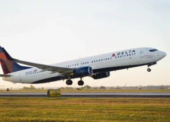 Delta Boeing 737-900 aircraft taking off from Atlanta as Delta flights to Grenada and St Vincent resume for the 2025 winter schedule.