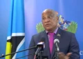 Ernest Hilaire at pre-cabinet briefing addressing St Lucia passport refund debacle