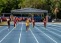 Julien Alfred 21.88s 200m victory at Tom Jones Invitational 2025 in Gainesville