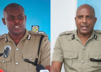 Senior St Lucia officer and Commissioner Verne Garde pictured amid sexual misconduct probe into senior St Lucia cop.