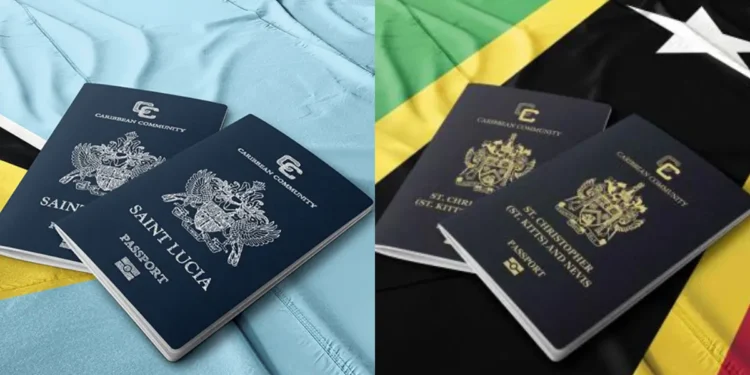 Saint Lucia and St. Kitts passports over national flags amid CBI fraud allegations