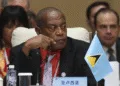 Peter Lansiquot at China-CELAC Forum as China courts Taiwan allies, representing Saint Lucia's presence in Beijing