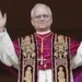 Pope Leo XIV appears on the balcony of St. Peter’s Basilica for his first blessing after being elected as the first American pope