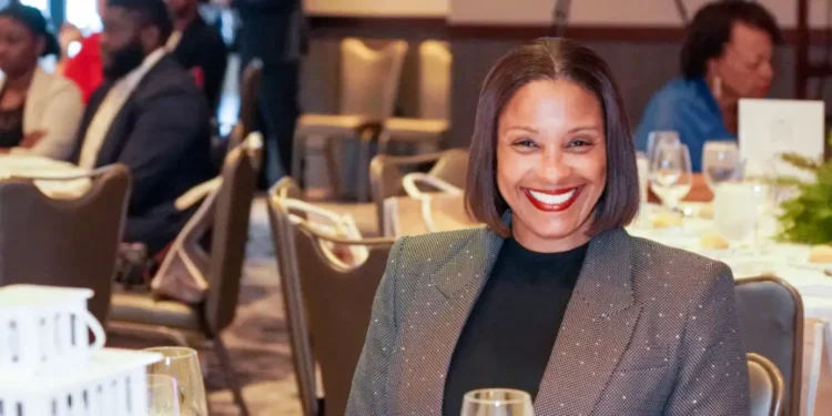 Teri Helenese at the CMEx Leadership Awards 2024 in D.C., highlighting her role in Virgin Islands colonial injustice advocacy.