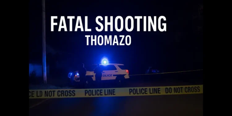 Police at crime scene after man shot dead in Thomazo Dennery