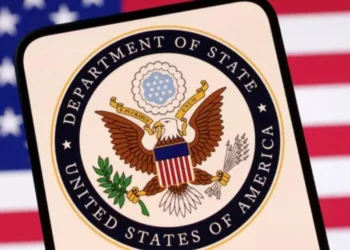 Trump travel ban 2025 with U.S. State Department seal and American flag