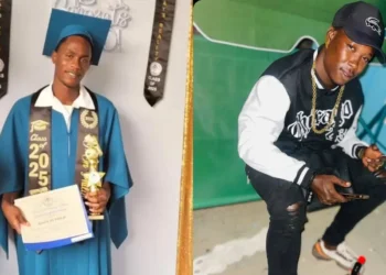 Gun violence claims two more lives in St Lucia: image shows Jhanick Jn Phillip in graduation gown and the 21-year-old victim from Dennery.