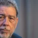 Close-up of Prime Minister Ralph Gonsalves at a press event, amid mounting criticism over Gonsalves passport hypocrisy and secret citizenship grants
