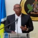 Tommy Descartes presents his analysis on the St Lucia fuel pricing policy during a UWP press briefing