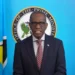 Philip J Pierre Emancipation Day Speech delivered in front of the Office of the Prime Minister seal and Saint Lucia flag