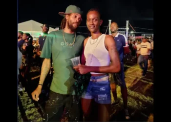 Photo of Chris Lionel with fiancée at a public event, second Marchand shooting victim dies after July attack.