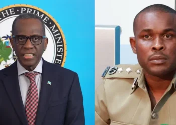 Philip J. Pierre and Ronald Phillip pictured amid SLP and the RSLPF cover-up controversy in Saint Lucia