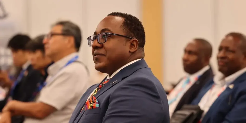 St Lucia Japan trip delegation member attending Expo 2025 Osaka session