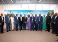 Part of the St Lucia Japan trip delegation posing in Osaka, with government officials and agency heads criticized for taxpayer-funded spending.