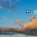 Partly cloudy and hazy skies over St Lucia weather August 26 2025 with digital forecast icons in the sky