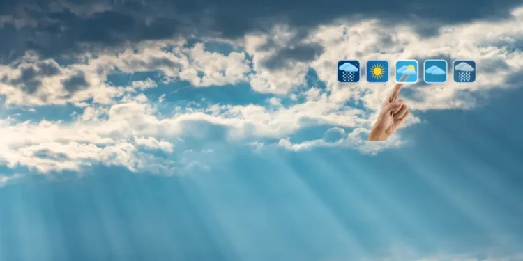 St Lucia Weather August 27 2025 forecast showing cloudy skies, scattered showers, and tropical wave conditions