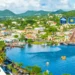 Castries harbor under bright skies, illustrating the St Lucia Weather August 28 2025 forecast of hazy conditions and scattered showers.