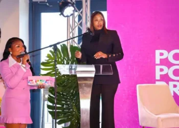 Teri Helenese in black inspires unity at Caribbean POSH Weekend keynote on women’s empowerment