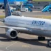 United Airlines aircraft on the tarmac during operational disruptions caused by the United Airlines technical issue and FAA ground stop