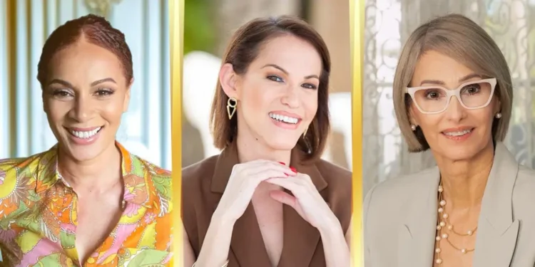 Carole Alexis, Ronella Croes, and Clarisa Jiménez honored at CMEx 2025 Leadership Awards for Caribbean tourism excellence.