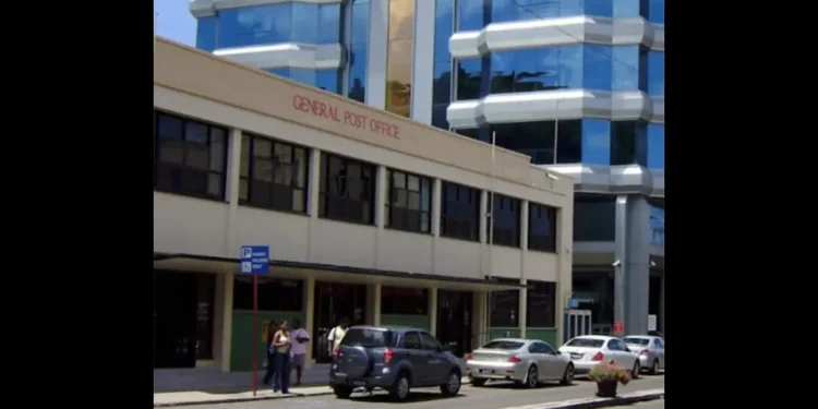General Post Office in Castries, site of the seamoss parcel drug bust St Lucia where 3.44kg of cocaine was seized