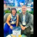 Beth Hatt of Aquila Center for Cruise Excellence with Randy Durband of GSTC promoting sustainable cruise tourism partnership at Seatrade Cruise Global 2025.