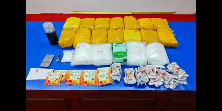 Stock image illustrating the report Customs and police seize synthetic drugs, showing sealed packets representing synthetic narcotics seized in St Lucia.