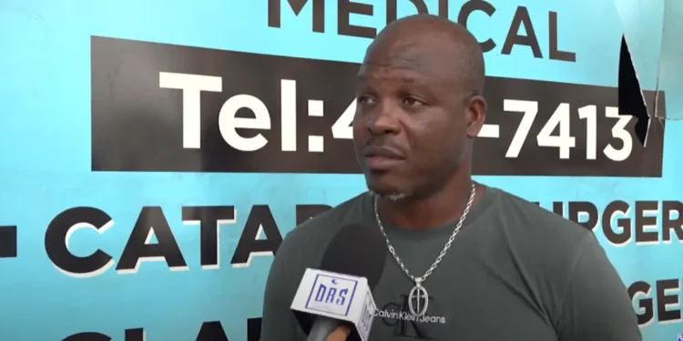 Police Welfare Association president Cameron Laure speaks on camera as the PWA raises concern over unpaid insurance and delayed benefits.