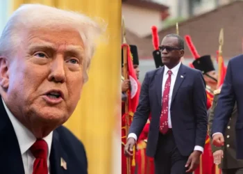 t Lucia’s prime minister pictured during diplomatic engagement amid rising US Venezuela tensions affecting regional relations.