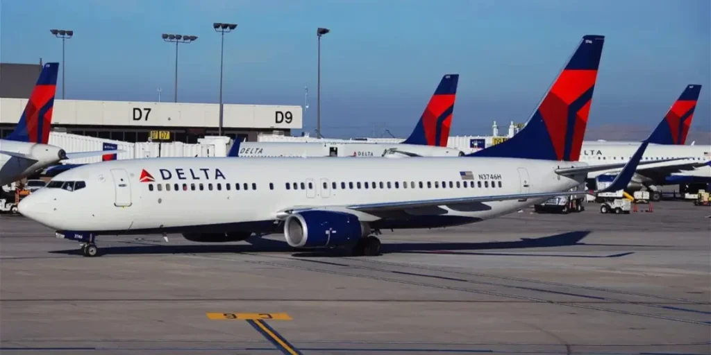 Delta Air Lines aircraft on the tarmac, reflecting expanded nonstop service to Grenada during the winter travel season