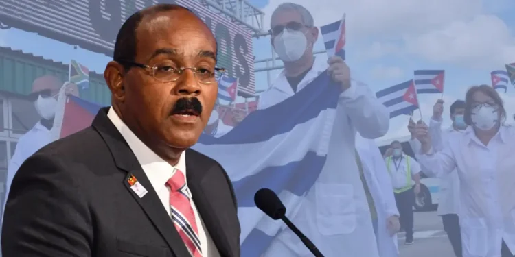 Gaston Browne ends Cuban medical program as Cuban doctors are shown during a previous medical mission in the Caribbean.