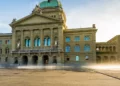 Switzerland freezes Maduro linked assets as the Swiss Federal Parliament building stands in Bern following government action