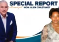 Special report graphic featuring Allen Chastanet alongside journalist Lissa Joseph, Lissa Joseph remembered