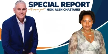 Special report graphic featuring Allen Chastanet alongside journalist Lissa Joseph, Lissa Joseph remembered