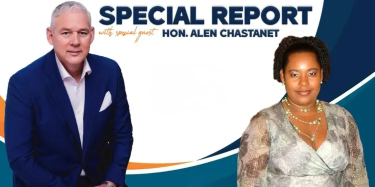 Special report graphic featuring Allen Chastanet alongside journalist Lissa Joseph, Lissa Joseph remembered