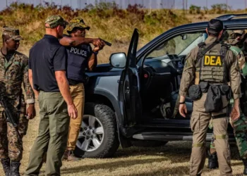 US embassy backed operation illustrated by DEA special agents conducting detainee techniques training during TRADEWINDS 24