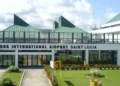 Hewanorra International Airport in St Lucia as St Lucia tourism performance shows signs of strain