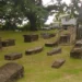 Historic tombs at the Morne Fortune cemetery vandalized site at the British Military Cemetery in St Lucia