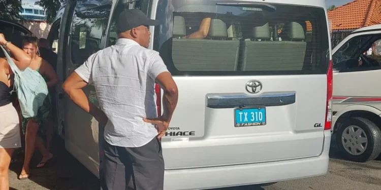 Licensed taxi driver in St Lucia as Uber in St Lucia enters the transport market