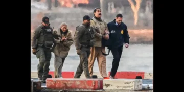 Maduro appears in New York court as U.S. agents escort the former Venezuelan leader into federal custody following drug trafficking charges