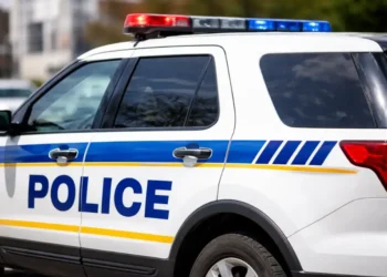 Police vehicle as authorities handle the Omar Joseph stabbing case in St Lucia