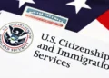 USCIS immigration documents displayed as the agency releases year-end data on the USCIS immigration fraud crackdown