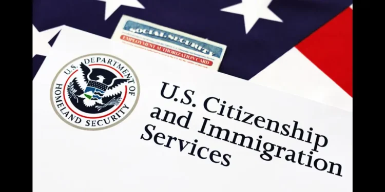 USCIS immigration documents displayed as the agency releases year-end data on the USCIS immigration fraud crackdown