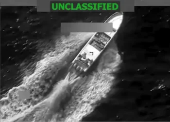 U.S. SOUTHCOM lethal strike screenshot shows vessel in East Pacific